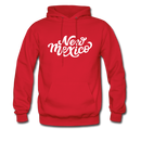 New Mexico Hoodie - Hand Lettered Unisex New Mexico Hooded Sweatshirt - red