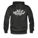 New Mexico Hoodie - Hand Lettered Unisex New Mexico Hooded Sweatshirt - charcoal gray