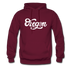 Oregon Hoodie - Hand Lettered Unisex Oregon Hooded Sweatshirt - burgundy