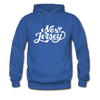 New Jersey Hoodie - Hand Lettered Unisex New Jersey Hooded Sweatshirt - royal blue