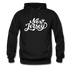 New Jersey Hoodie - Hand Lettered Unisex New Jersey Hooded Sweatshirt - black