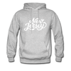 New Jersey Hoodie - Hand Lettered Unisex New Jersey Hooded Sweatshirt - heather gray
