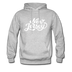 New Jersey Hoodie - Hand Lettered Unisex New Jersey Hooded Sweatshirt - heather gray