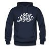 New Jersey Hoodie - Hand Lettered Unisex New Jersey Hooded Sweatshirt - navy