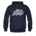 New Jersey Hoodie - Hand Lettered Unisex New Jersey Hooded Sweatshirt - navy