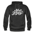 New Jersey Hoodie - Hand Lettered Unisex New Jersey Hooded Sweatshirt - charcoal gray