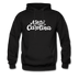 North Carolina Hoodie - Hand Lettered Unisex North Carolina Hooded Sweatshirt - black