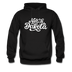 North Dakota Hoodie - Hand Lettered Unisex North Dakota Hooded Sweatshirt - black