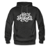 North Dakota Hoodie - Hand Lettered Unisex North Dakota Hooded Sweatshirt - charcoal gray
