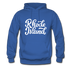 Rhode Island Hoodie - Hand Lettered Unisex Rhode Island Hooded Sweatshirt - royal blue
