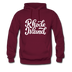 Rhode Island Hoodie - Hand Lettered Unisex Rhode Island Hooded Sweatshirt - burgundy