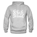 Rhode Island Hoodie - Hand Lettered Unisex Rhode Island Hooded Sweatshirt - heather gray