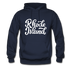 Rhode Island Hoodie - Hand Lettered Unisex Rhode Island Hooded Sweatshirt - navy