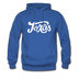 Texas Hoodie - Hand Lettered Unisex Texas Hooded Sweatshirt - royal blue