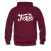 Texas Hoodie - Hand Lettered Unisex Texas Hooded Sweatshirt - burgundy