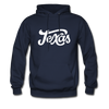 Texas Hoodie - Hand Lettered Unisex Texas Hooded Sweatshirt - navy