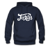 Texas Hoodie - Hand Lettered Unisex Texas Hooded Sweatshirt - navy