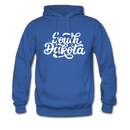 South Dakota Hoodie - Hand Lettered Unisex South Dakota Hooded Sweatshirt - royal blue