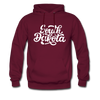 South Dakota Hoodie - Hand Lettered Unisex South Dakota Hooded Sweatshirt - burgundy