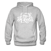 South Dakota Hoodie - Hand Lettered Unisex South Dakota Hooded Sweatshirt - heather gray