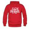 South Dakota Hoodie - Hand Lettered Unisex South Dakota Hooded Sweatshirt - red