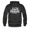 South Dakota Hoodie - Hand Lettered Unisex South Dakota Hooded Sweatshirt - charcoal gray