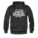 South Dakota Hoodie - Hand Lettered Unisex South Dakota Hooded Sweatshirt - charcoal gray