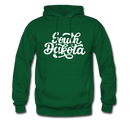 South Dakota Hoodie - Hand Lettered Unisex South Dakota Hooded Sweatshirt - forest green