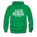 South Dakota Hoodie - Hand Lettered Unisex South Dakota Hooded Sweatshirt - kelly green