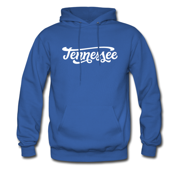 Tennessee Hoodie - Hand Lettered Unisex Tennessee Hooded Sweatshirt - royal blue