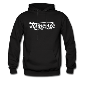 Tennessee Hoodie - Hand Lettered Unisex Tennessee Hooded Sweatshirt - black