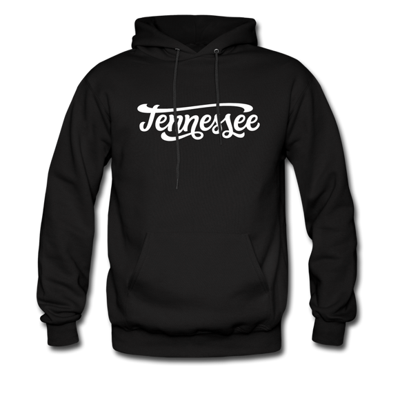 Tennessee Hoodie - Hand Lettered Unisex Tennessee Hooded Sweatshirt - black