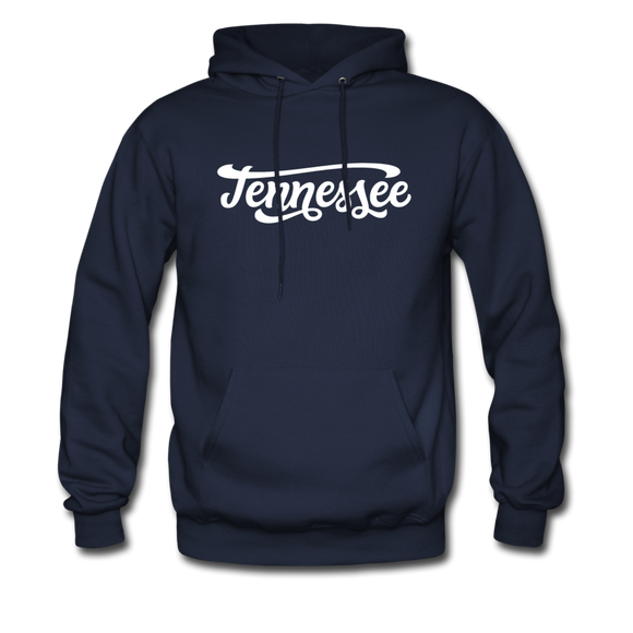 Tennessee Hoodie - Hand Lettered Unisex Tennessee Hooded Sweatshirt - navy