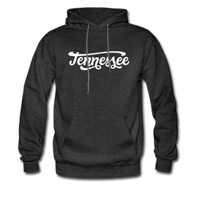 Tennessee Hoodie - Hand Lettered Unisex Tennessee Hooded Sweatshirt - charcoal gray