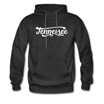 Tennessee Hoodie - Hand Lettered Unisex Tennessee Hooded Sweatshirt - charcoal gray