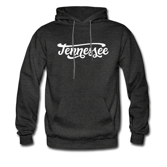 Tennessee Hoodie - Hand Lettered Unisex Tennessee Hooded Sweatshirt - charcoal gray