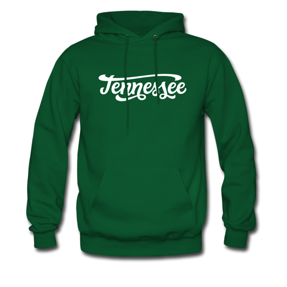 Tennessee Hoodie - Hand Lettered Unisex Tennessee Hooded Sweatshirt - forest green