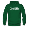 Tennessee Hoodie - Hand Lettered Unisex Tennessee Hooded Sweatshirt - forest green