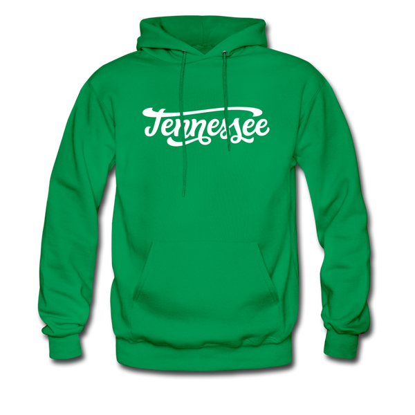 Tennessee Hoodie - Hand Lettered Unisex Tennessee Hooded Sweatshirt - kelly green