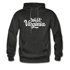West Virginia Hoodie - Hand Lettered Unisex West Virginia Hooded Sweatshirt