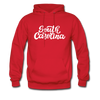 South Carolina Hoodie - Hand Lettered Unisex South Carolina Hooded Sweatshirt - red