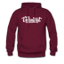 Vermont Hoodie - Hand Lettered Unisex Vermont Hooded Sweatshirt - burgundy