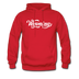 Wyoming Hoodie - Hand Lettered Unisex Wyoming Hooded Sweatshirt - red