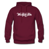 Washington Hoodie - Hand Lettered Unisex Washington Hooded Sweatshirt - burgundy