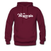 Wisconsin Hoodie - Hand Lettered Unisex Wisconsin Hooded Sweatshirt - burgundy