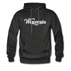 Wisconsin Hoodie - Hand Lettered Unisex Wisconsin Hooded Sweatshirt
