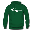 Wisconsin Hoodie - Hand Lettered Unisex Wisconsin Hooded Sweatshirt - forest green
