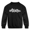Arizona Youth Sweatshirt - Hand Lettered Youth Arizona Crewneck Sweatshirt - black