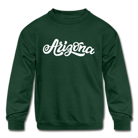 Arizona Youth Sweatshirt - Hand Lettered Youth Arizona Crewneck Sweatshirt