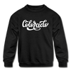 Colorado Youth Sweatshirt - Hand Lettered Youth Colorado Crewneck Sweatshirt